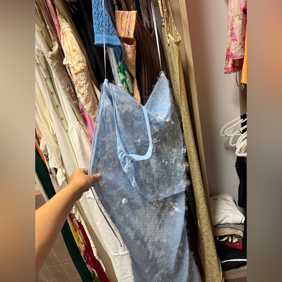 Rat & Boa Light Blue Backless Dress - Picture 5 of 6